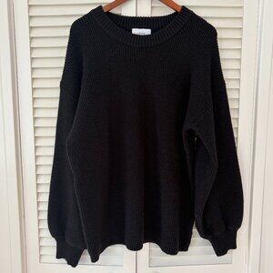 Legoe Heritage maternity sweater size 1 (US size 6) black oversized tunic knit